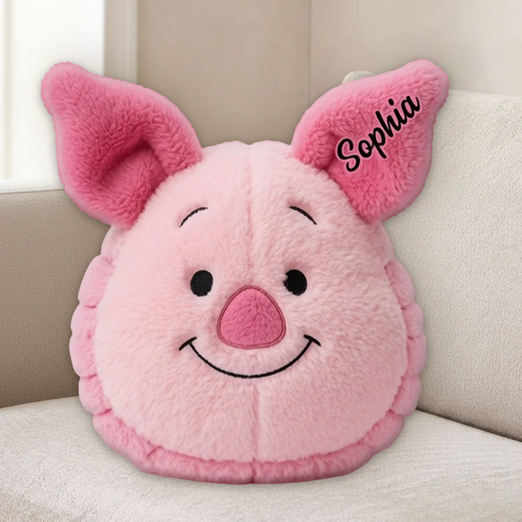 Personalized Honey Bear Shaped Pillow Custom Name Gift for Movie Fans Pillow GradoCreations