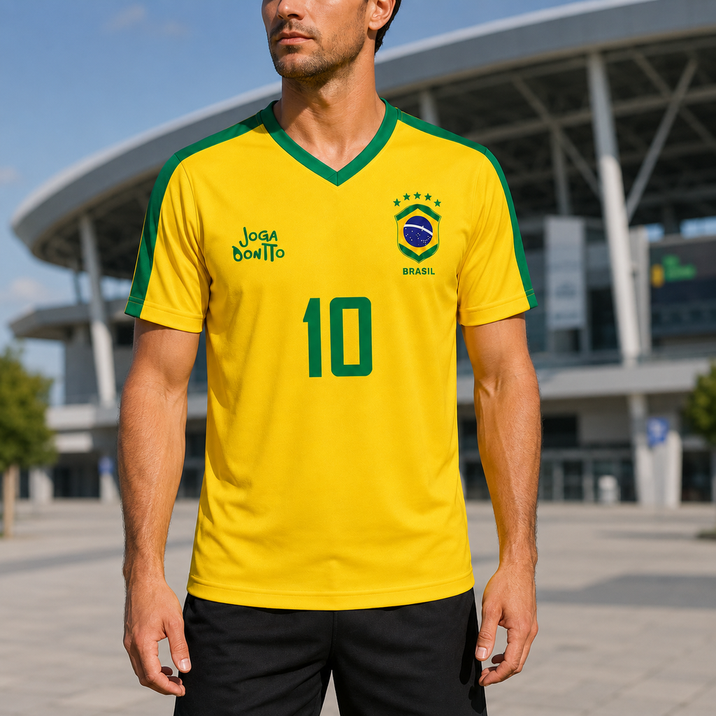 Personalized Brazil Soccer Jersey Custom Name Gift for Fans