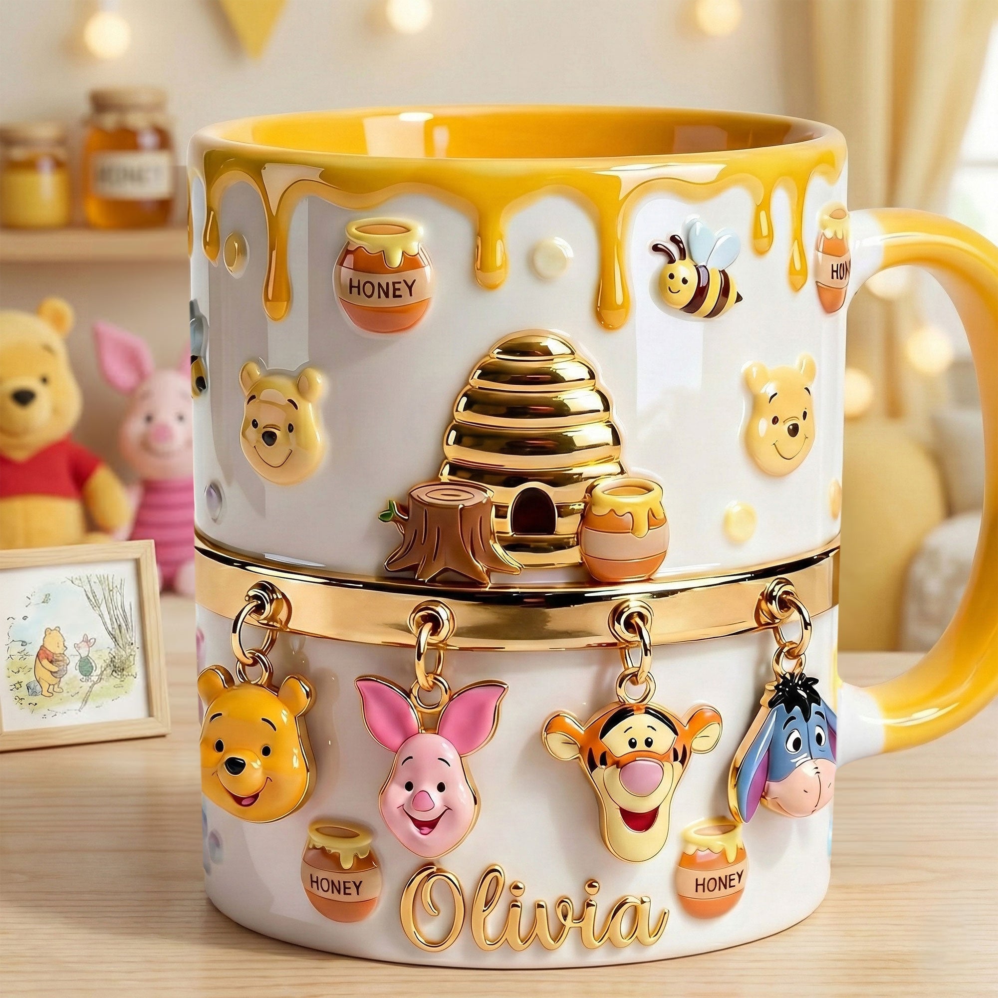 Personalized Honey Bear Accent Mug Gift for Movie Fans