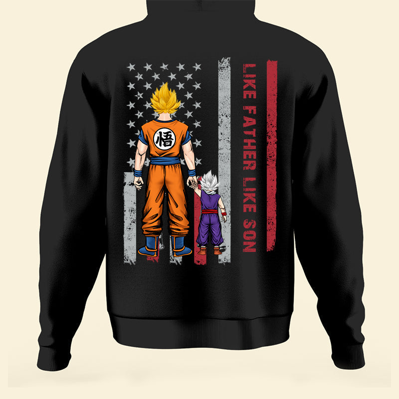 Personalized Dragon Ball Like Father Like Son Shirt Gift for Dad Cotton Apparel GradoCreations