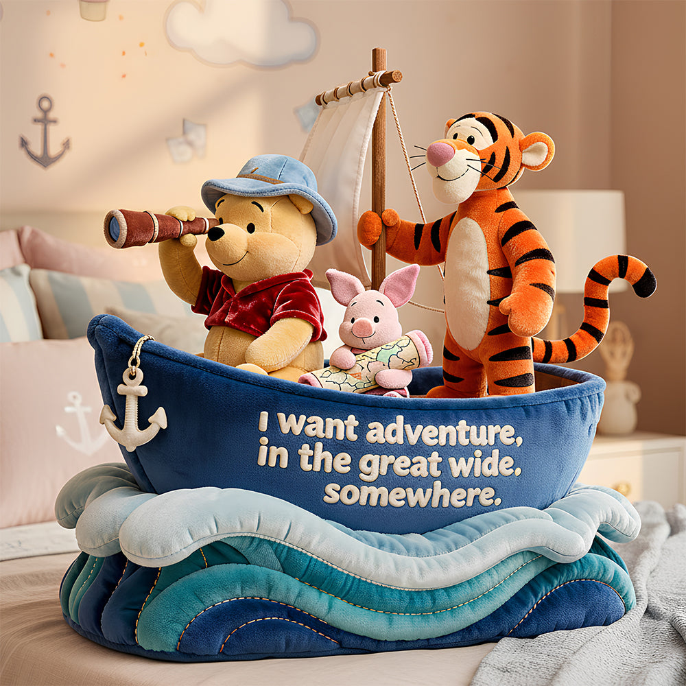 Personalized Adventure Pillow for Kids with Custom Name Gift
