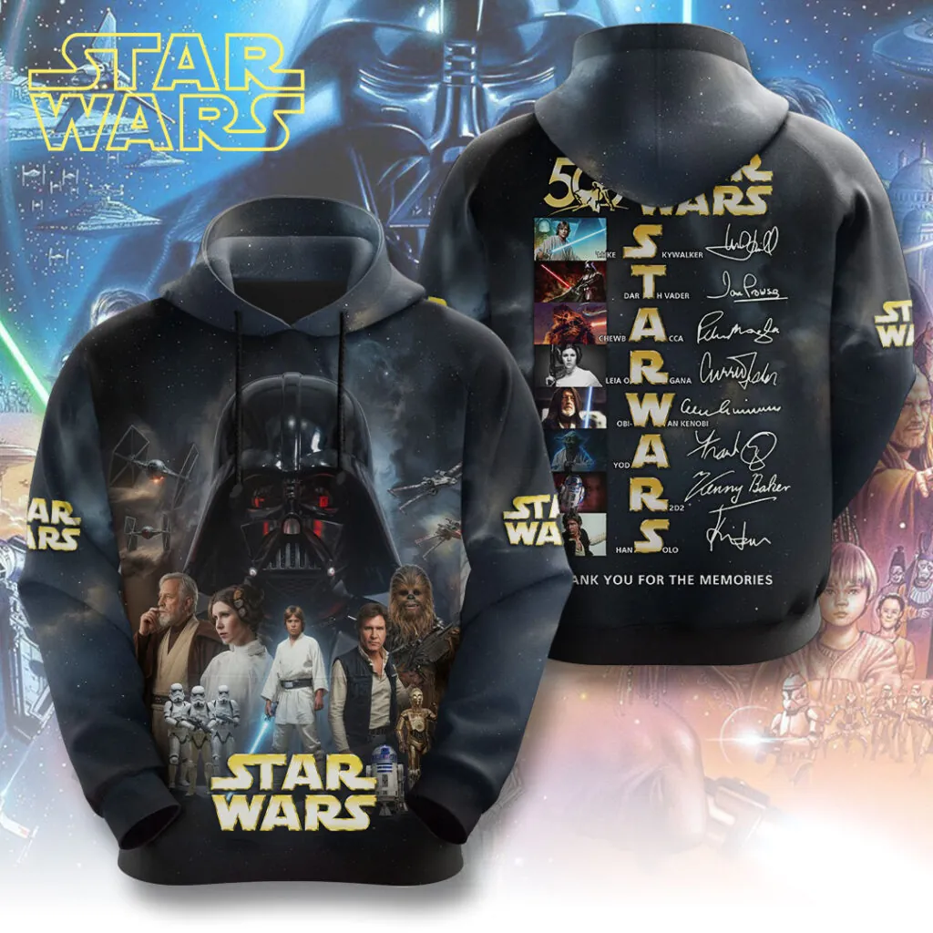Personalized Star Wars 50th Anniversary All Over Shirt Gift for Movie Fans AOP Shirt GradoCreations