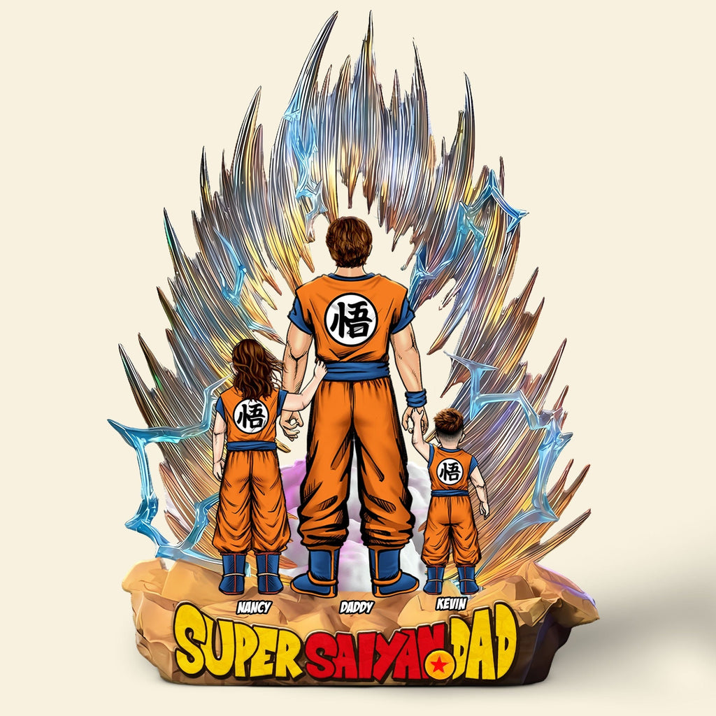 Personalized Super Dragon Dad Acrylic Plaque Gift for Dad