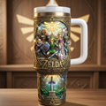 Personalized Legend of Zelda 40th Anniversary Tumbler Gift for Movie Fans