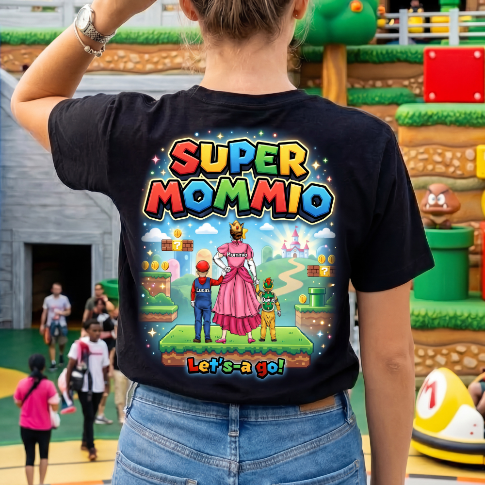 Personalized Super Mom T-Shirt Custom Design Gift for Mom