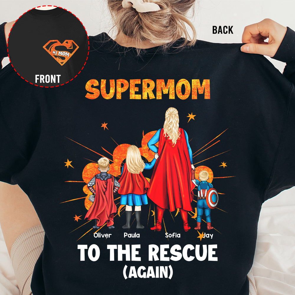 Personalized SuperMom Shirt for Mom - Unique Gift Idea