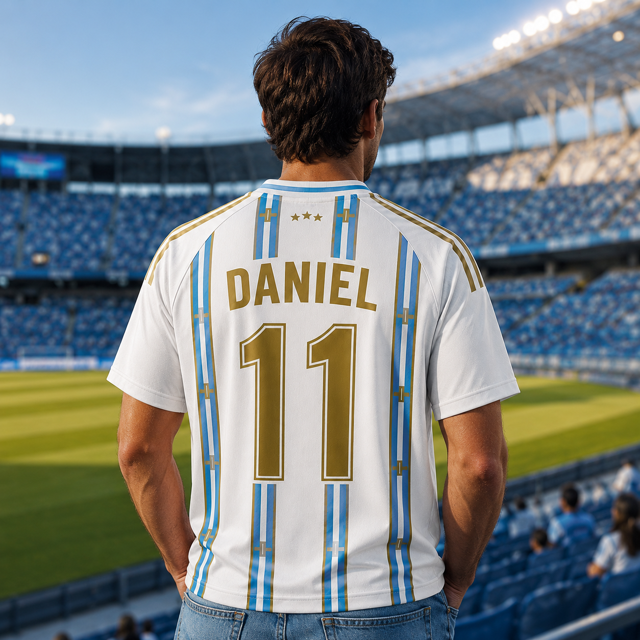 Personalized Argentina Soccer Jersey Custom Name Gift for Football Fans