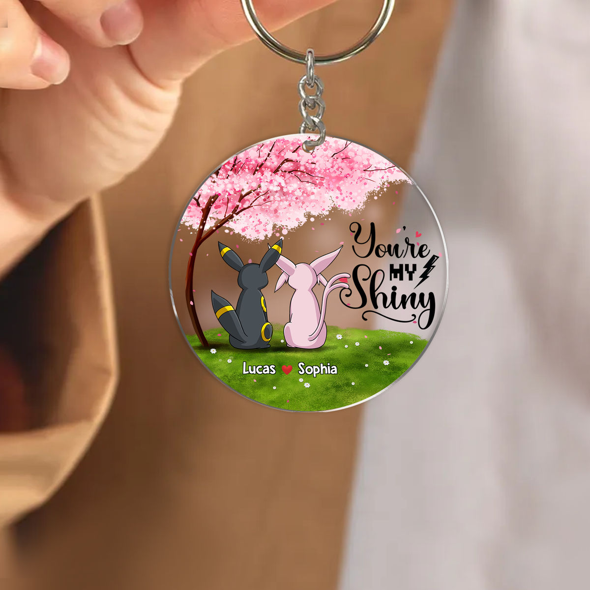 Personalized Acrylic Keychain I Choose You Gift for Couple