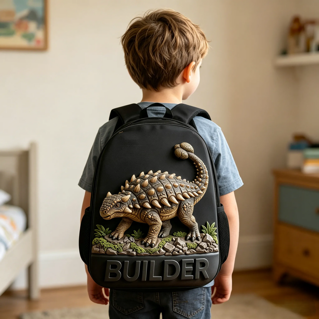 Personalized Dinosaur Backpack Set with Lunch Bag & More for Kids