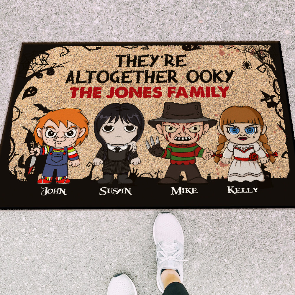 Personalized Altogether Ooky Doormat Halloween Gift for Family