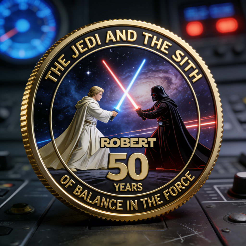 Personalized Star Wars Commemorative Coin Gift for Movie Fans