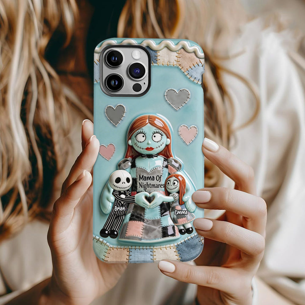 Personalized Spooky Mama Of Nightmares Phone Case Gift for Mom