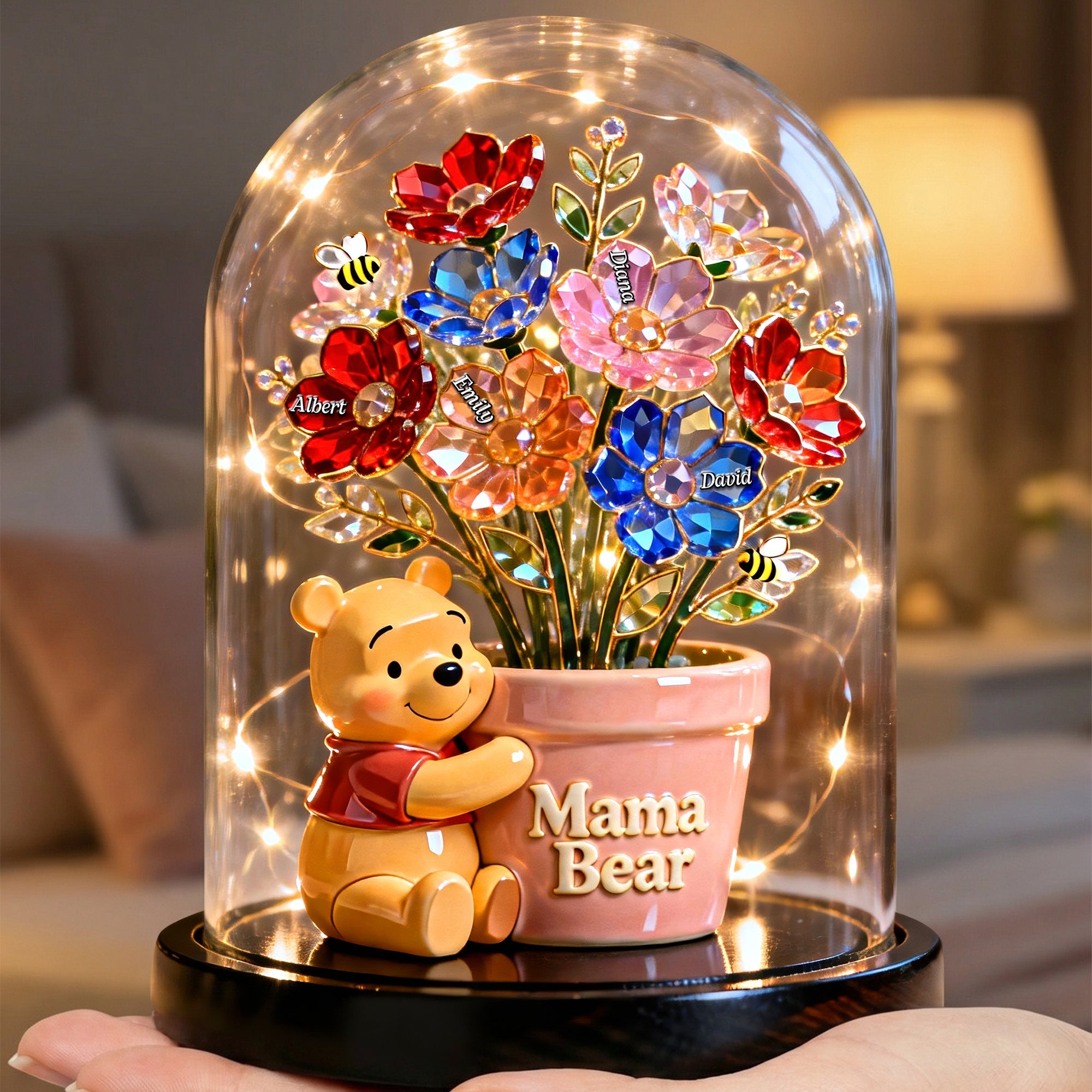 Personalized Acrylic Mama Bear Plaque - Custom Gift for Mom Acrylic Plaque GradoCreations