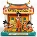 Personalized Super Saiyan Mom Acrylic Plaque Gift for Mom