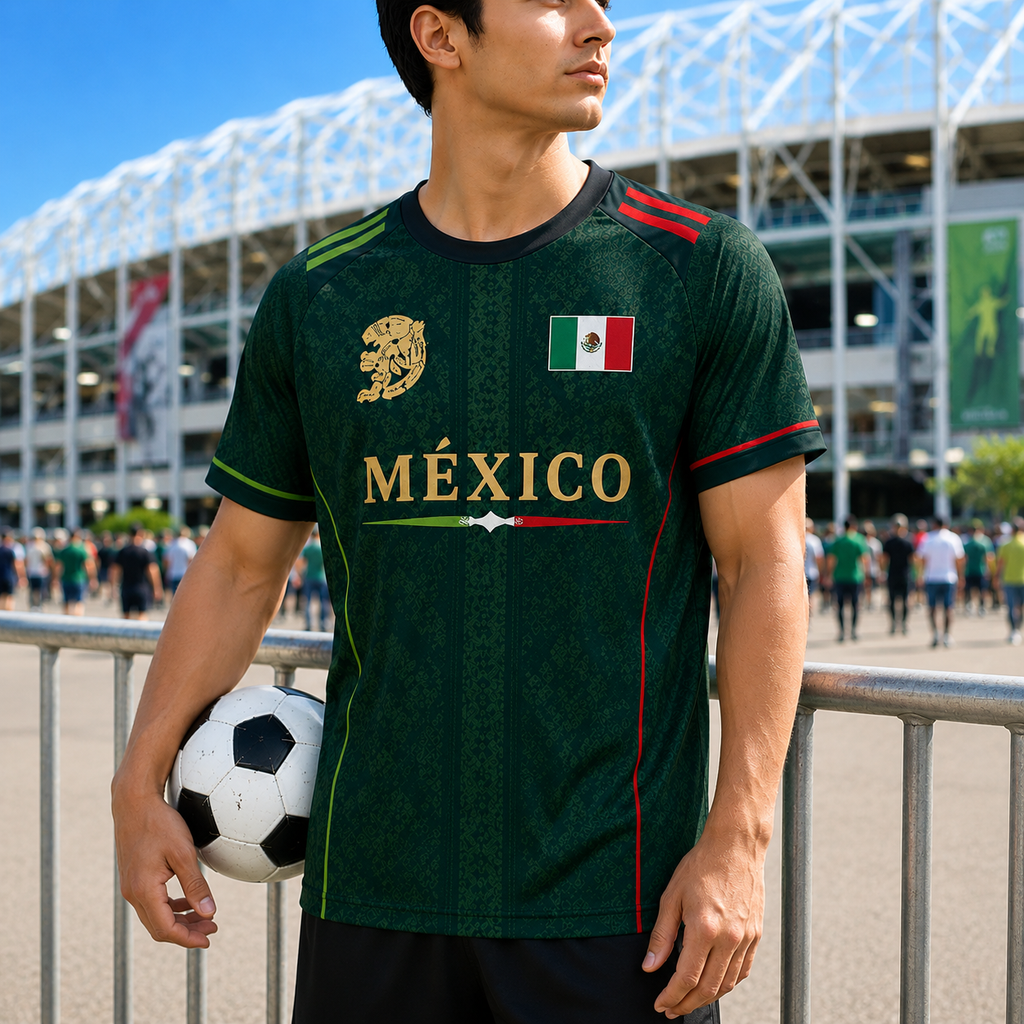 Personalized Mexico Soccer Jersey Custom Name Gift for Fans