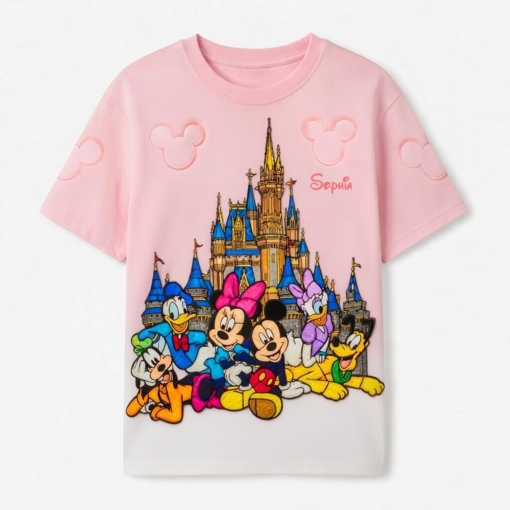 Personalized All Over Print Shirt with Castle Design for Movie Fans | Gift for Her