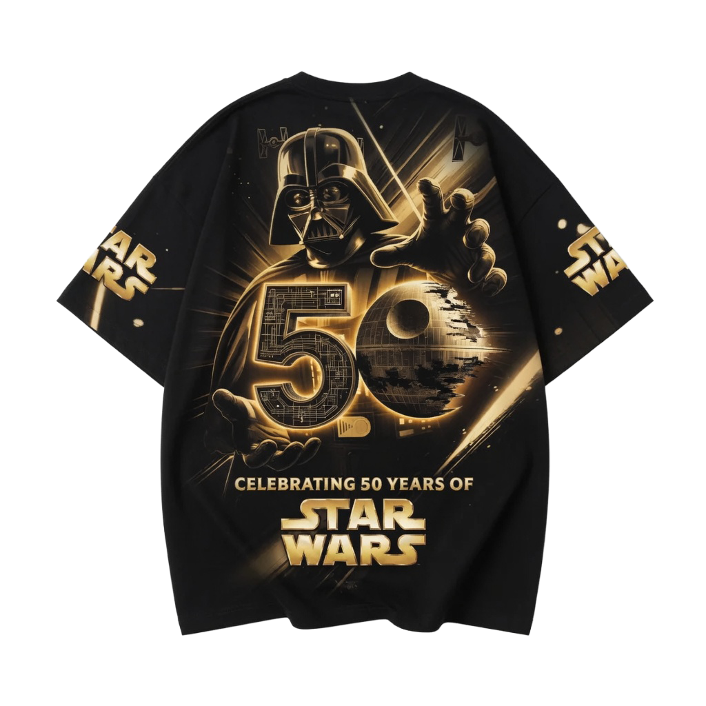 Personalized Star Wars 50th Anniversary All Over Shirt Gift for Movie Fans