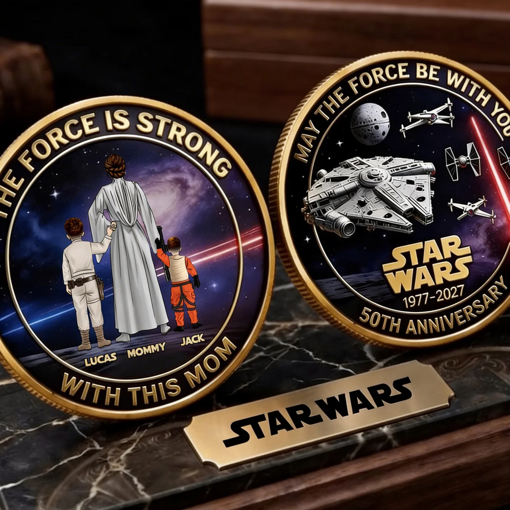 Personalized Star Wars Commemorative Coin Gift for Mom Coin GradoCreations