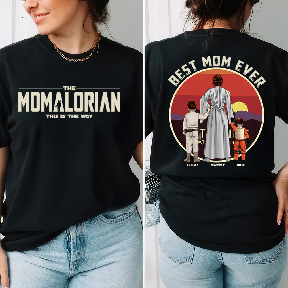 Personalized Best Mom Ever Shirt | Custom Momalorian Gift Cotton Apparel GradoCreations