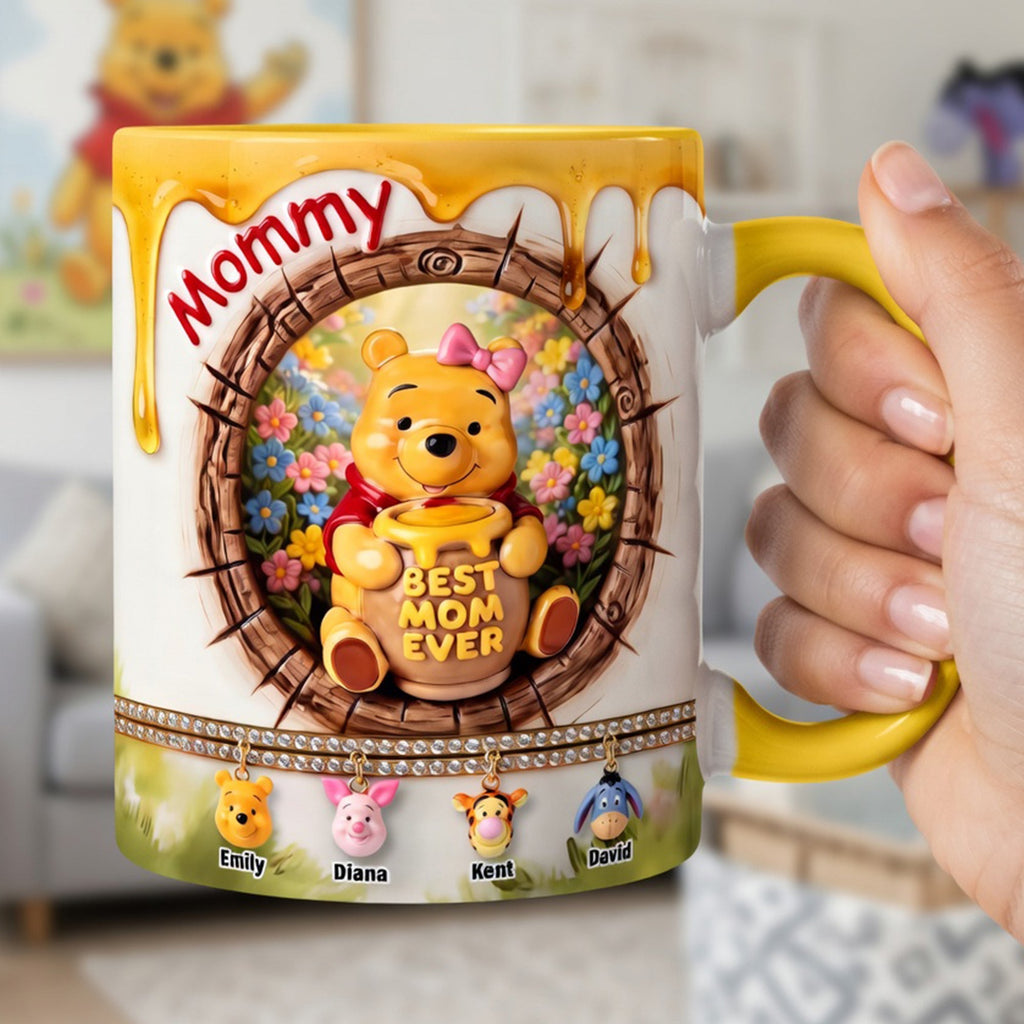 Personalized Honey Bear Best Mom Ever Mug Gift for Mom