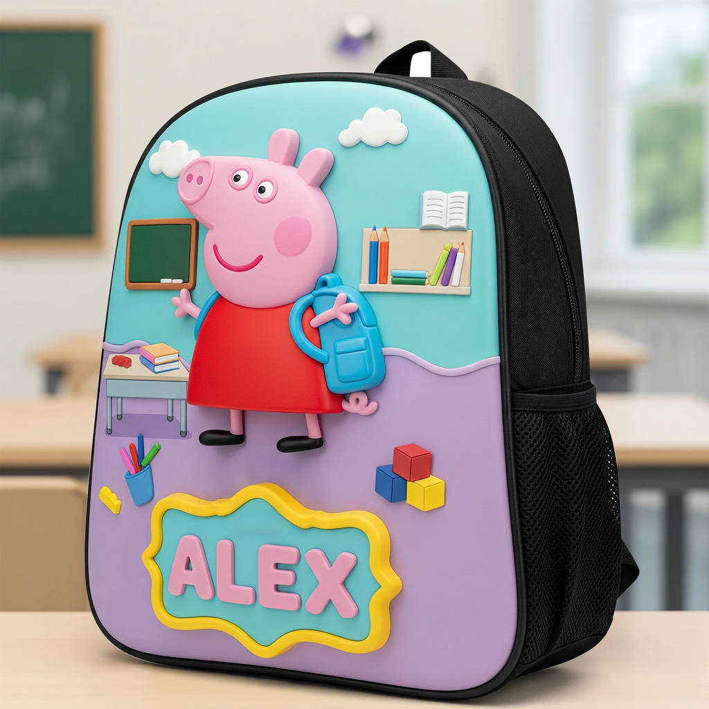 Personalized Peppa Pig Backpack Set with Lunch Bag & More for Girls