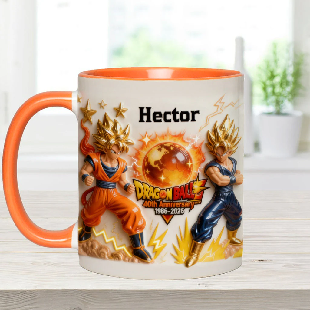 Personalized 40th Anniversary Dragon Ball Mug Custom Name Gift