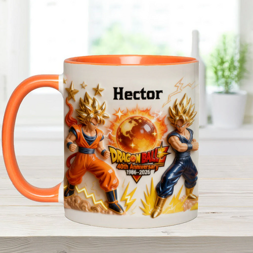 Personalized 40th Anniversary Dragon Ball Mug Custom Name Gift Mug GradoCreations