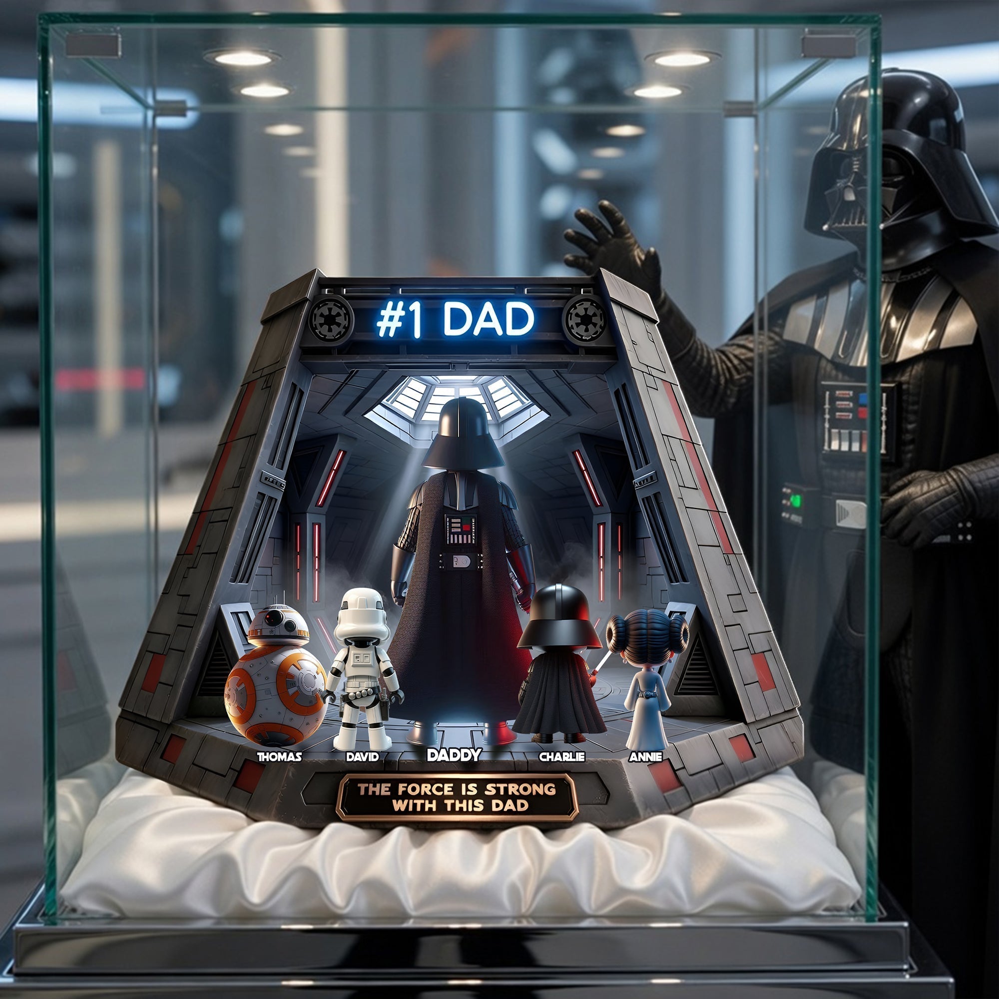 Personalized Acrylic Plaque with Star Wars Theme for Dad - Unique Gift Acrylic Plaque GradoCreations