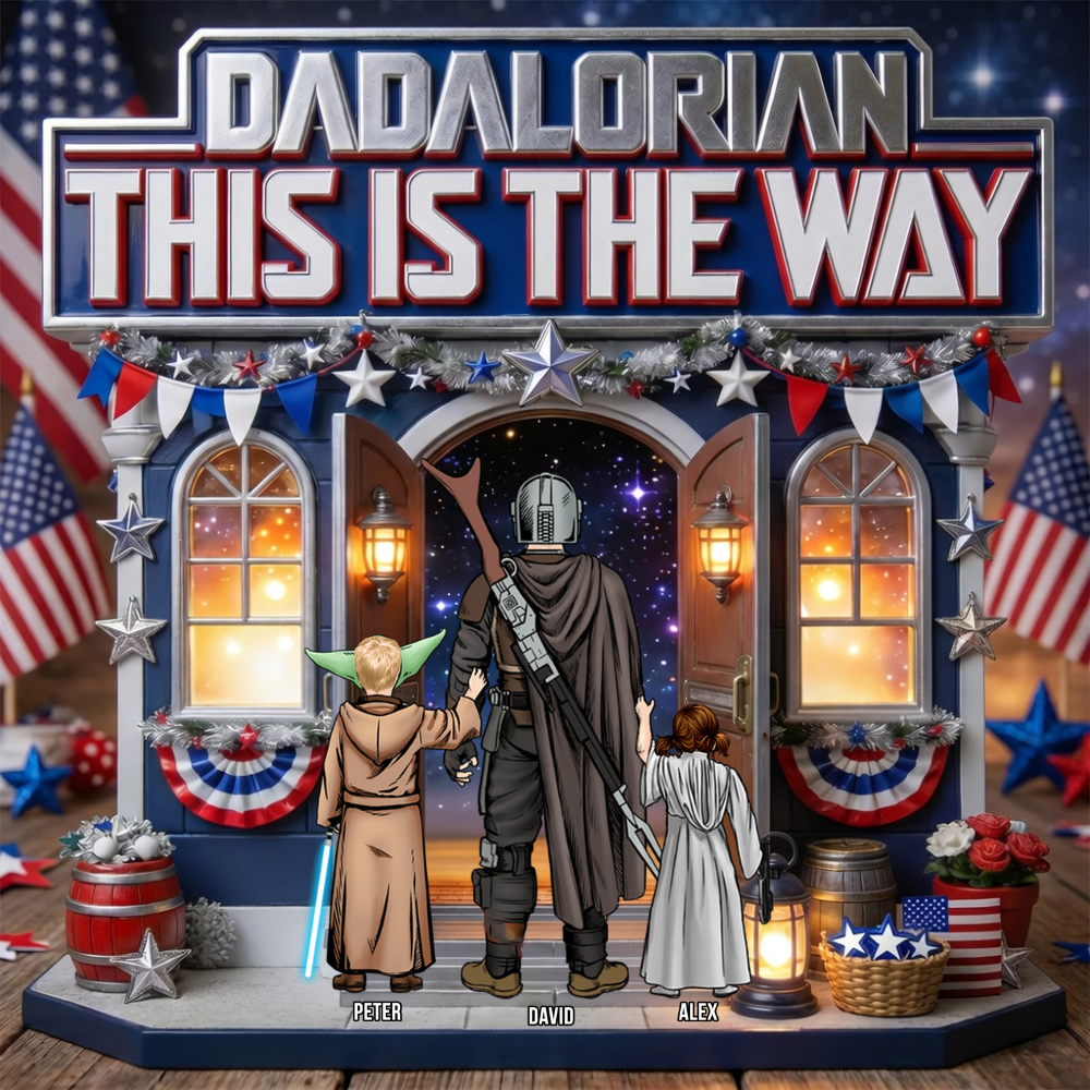 Personalized Acrylic Plaque Dadalorian This Is The Way Gift for Dad