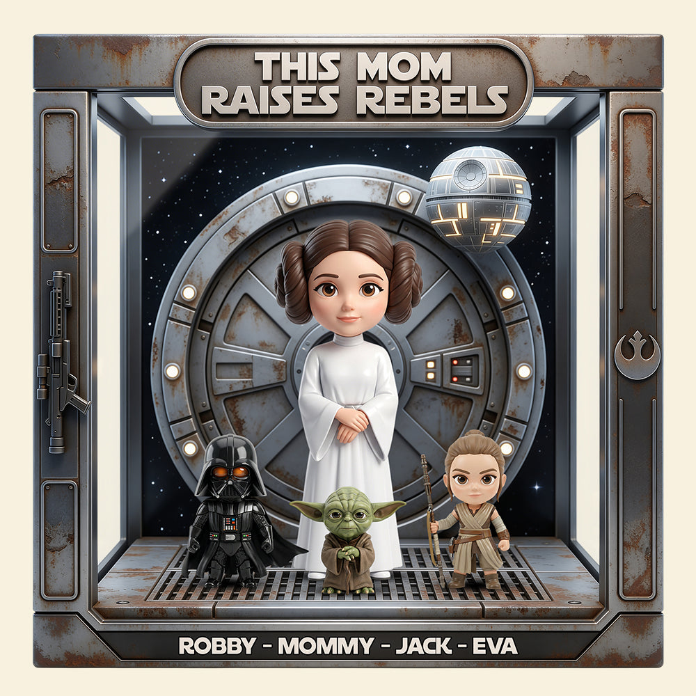 Personalized Acrylic Plaque This Mom Raises Rebels Gift for Movie Fans