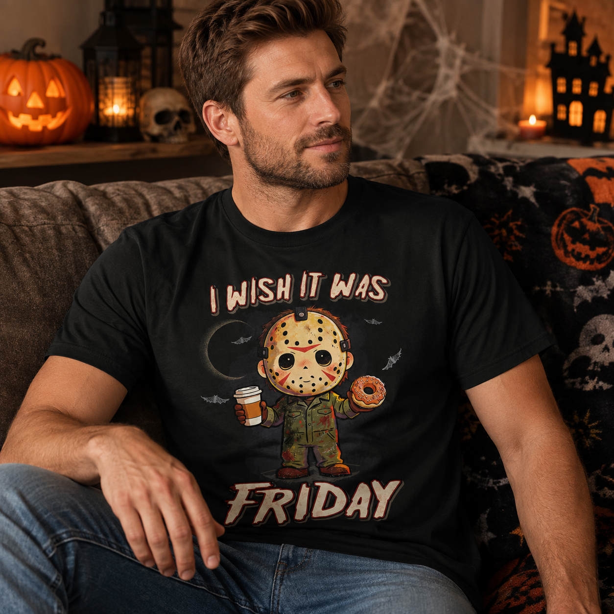 Personalized Jason Voorhees Halloween Shirt Gift for Horror Fans Cotton Apparel GradoCreations