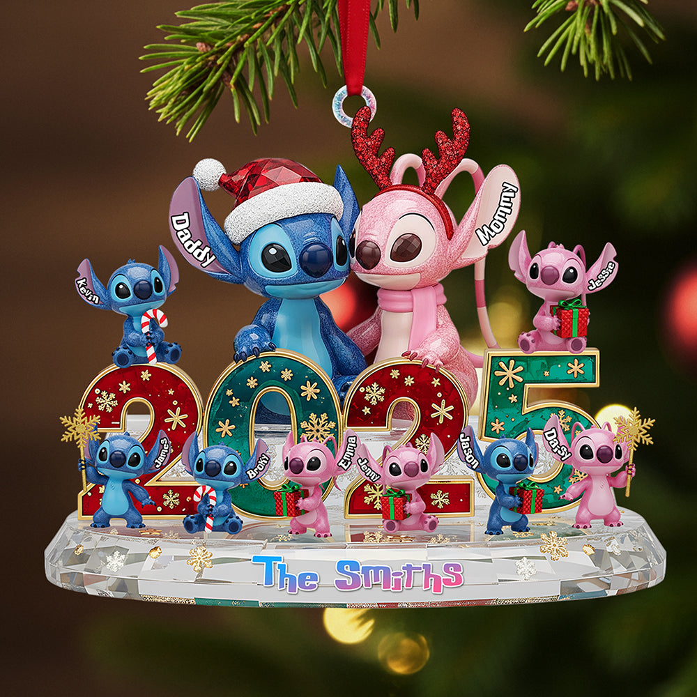 Personalized Acrylic Family Ornament Christmas Gift 2025 Ornament GradoCreations