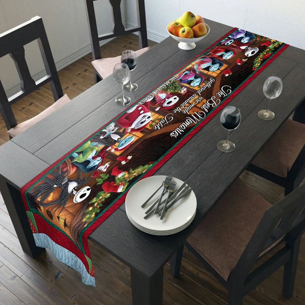 Personalized Christmas Table Runner Custom Name Family Gift Quilt Table Runner GradoCreations