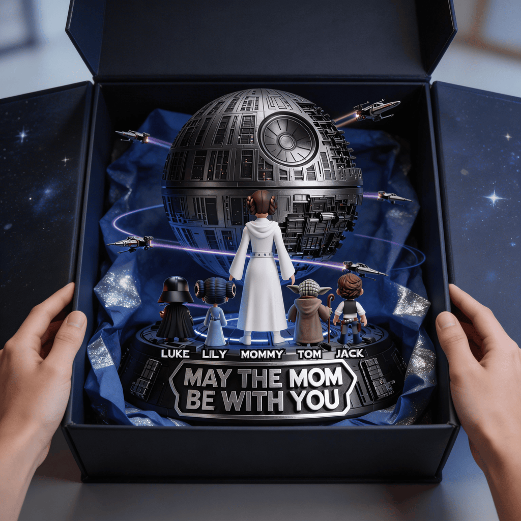 Personalized Acrylic Plaque May The Mom Be With You Gift for Movie Fans Acrylic Plaque GradoCreations