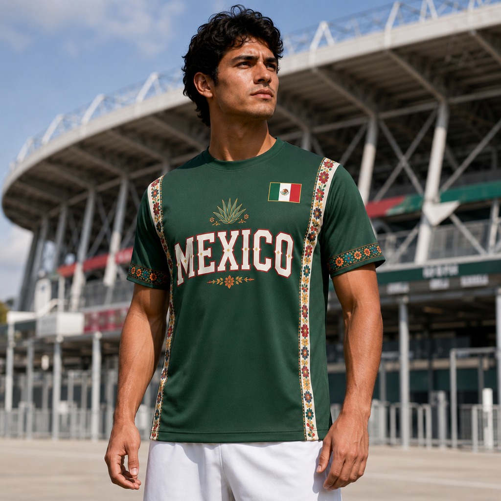 Personalized Mexico Soccer Jersey Custom Name Gift for Football Lovers