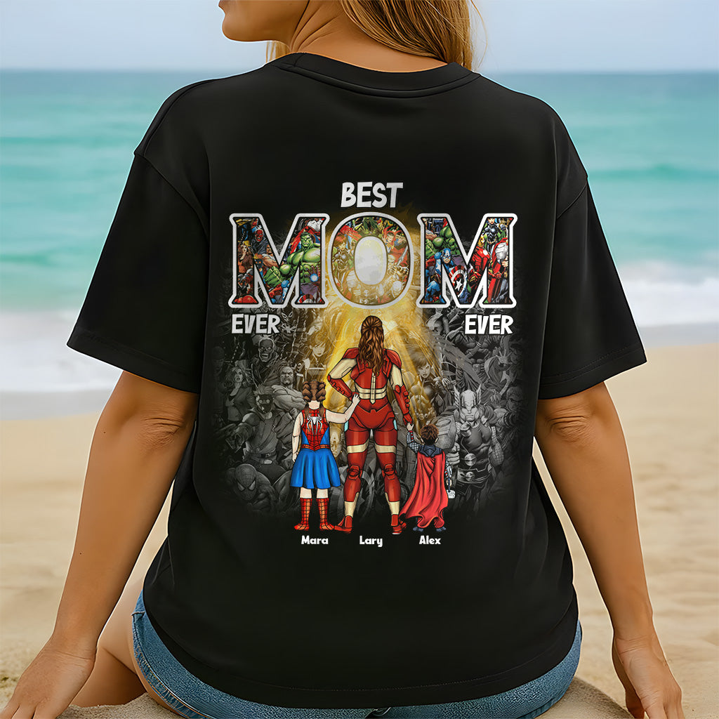 Personalized Superhero Mom T-Shirt Custom Gift for Mom