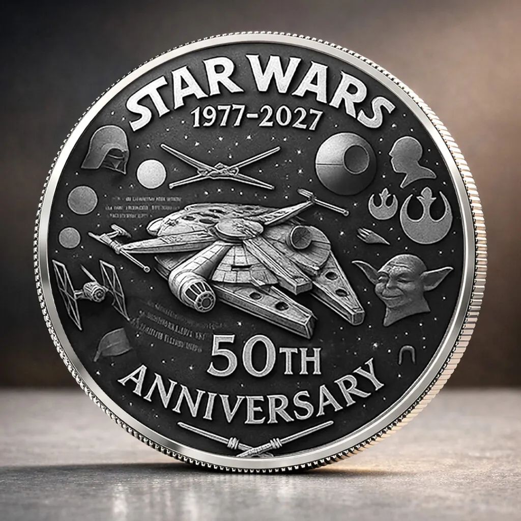 Personalized 50th Anniversary Commemorative Coin for Movie Fans