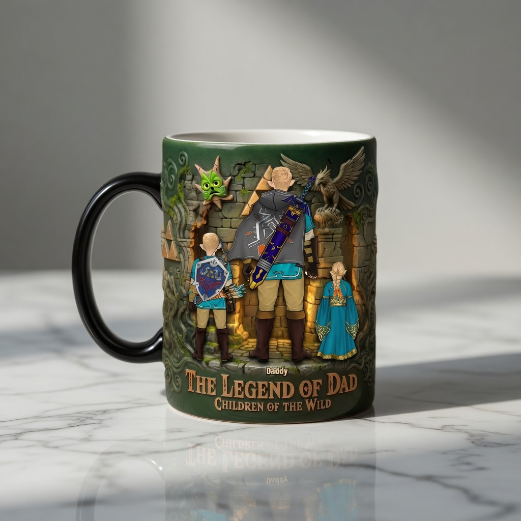 Personalized Color Changing Mug The Legend of Dad Gift for Him