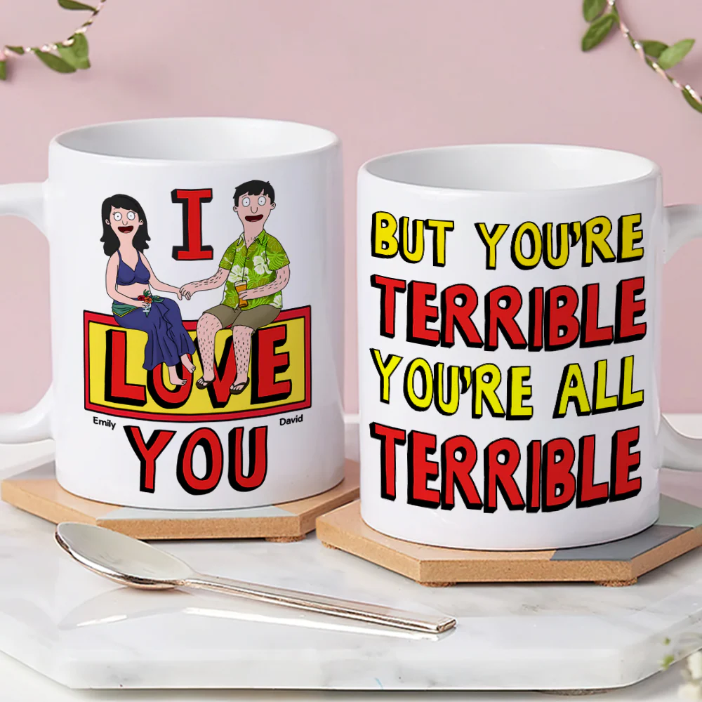 Funny Personalized Mug for Couples Unique Gift for Anniversary