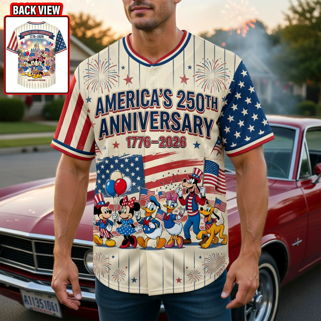 Personalized Patriotic Baseball Jersey Custom Name Gift for Independence Day