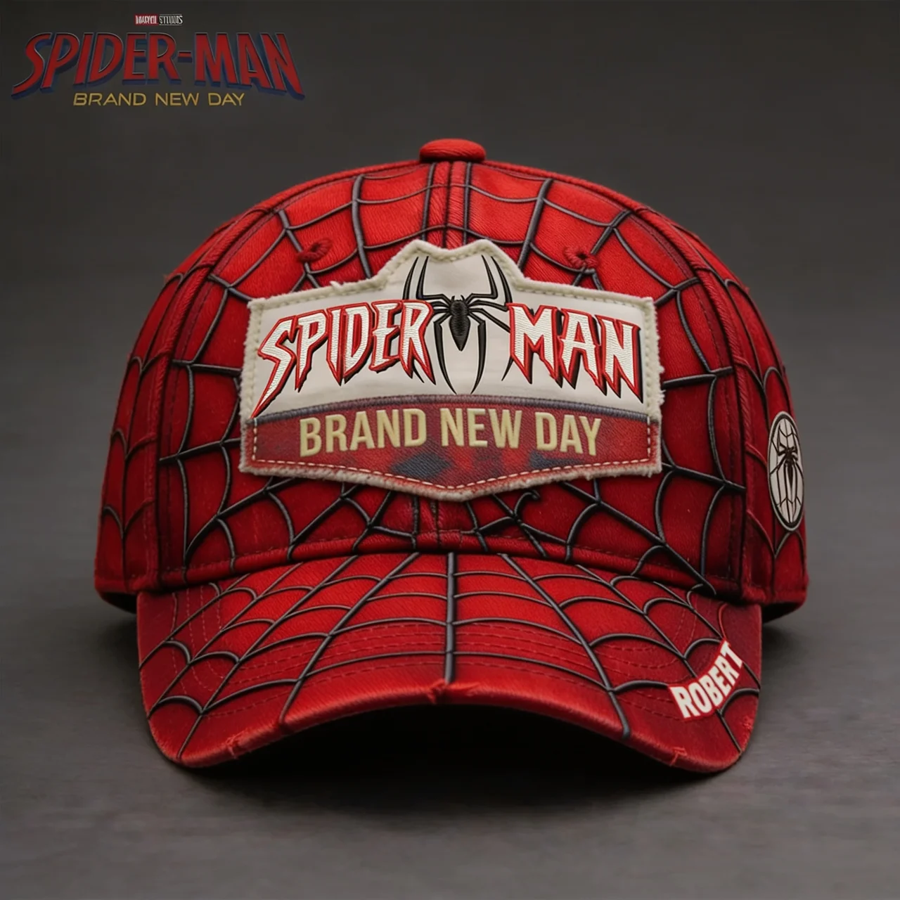 Personalized Spider-Man Classic Cap Custom Name Gift for Fans Classic Cap GradoCreations