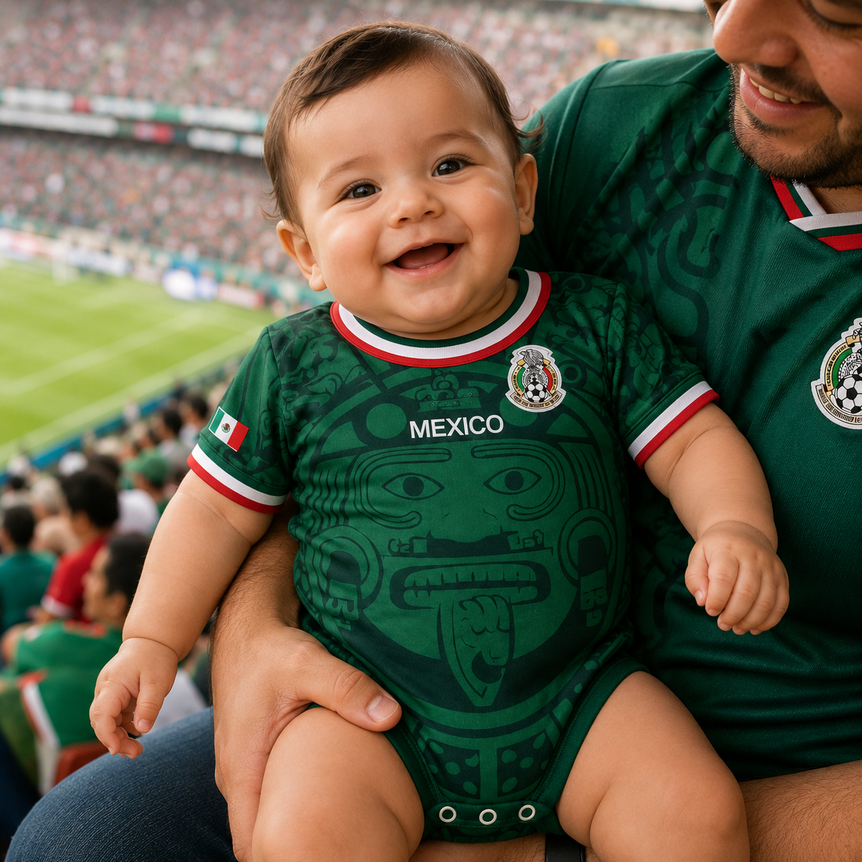 Personalized Mexico Baby Jersey Bodysuit Custom Name Gift for New Parents