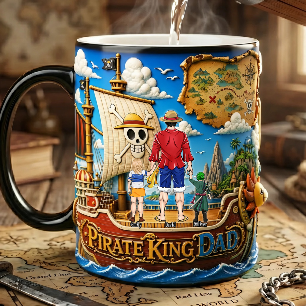 Personalized Pirate King Dad Mug Unique Gift for Dad