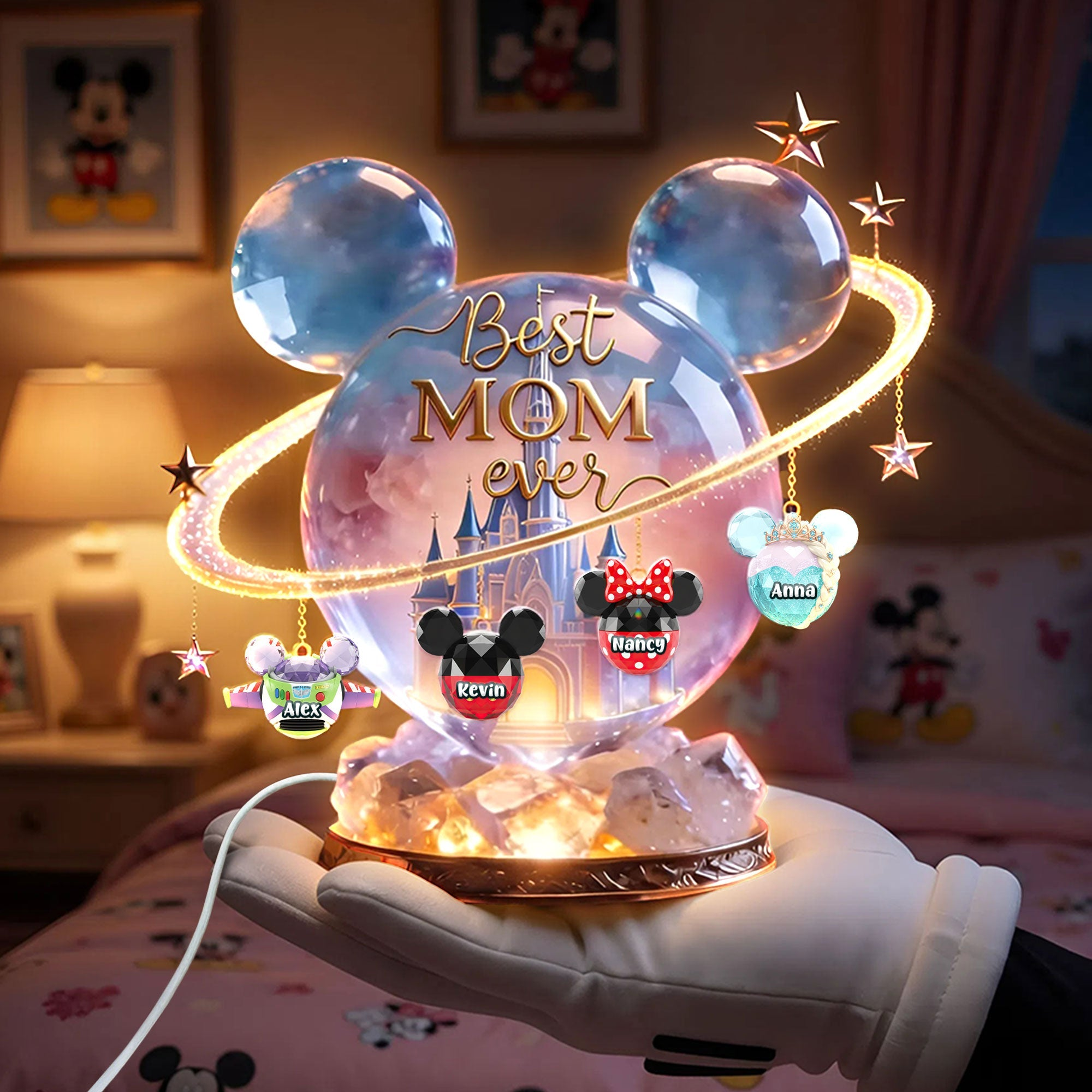 Personalized Acrylic Light Box Best Mom Ever Gift for Mother's Day Acrylic Light Box GradoCreations