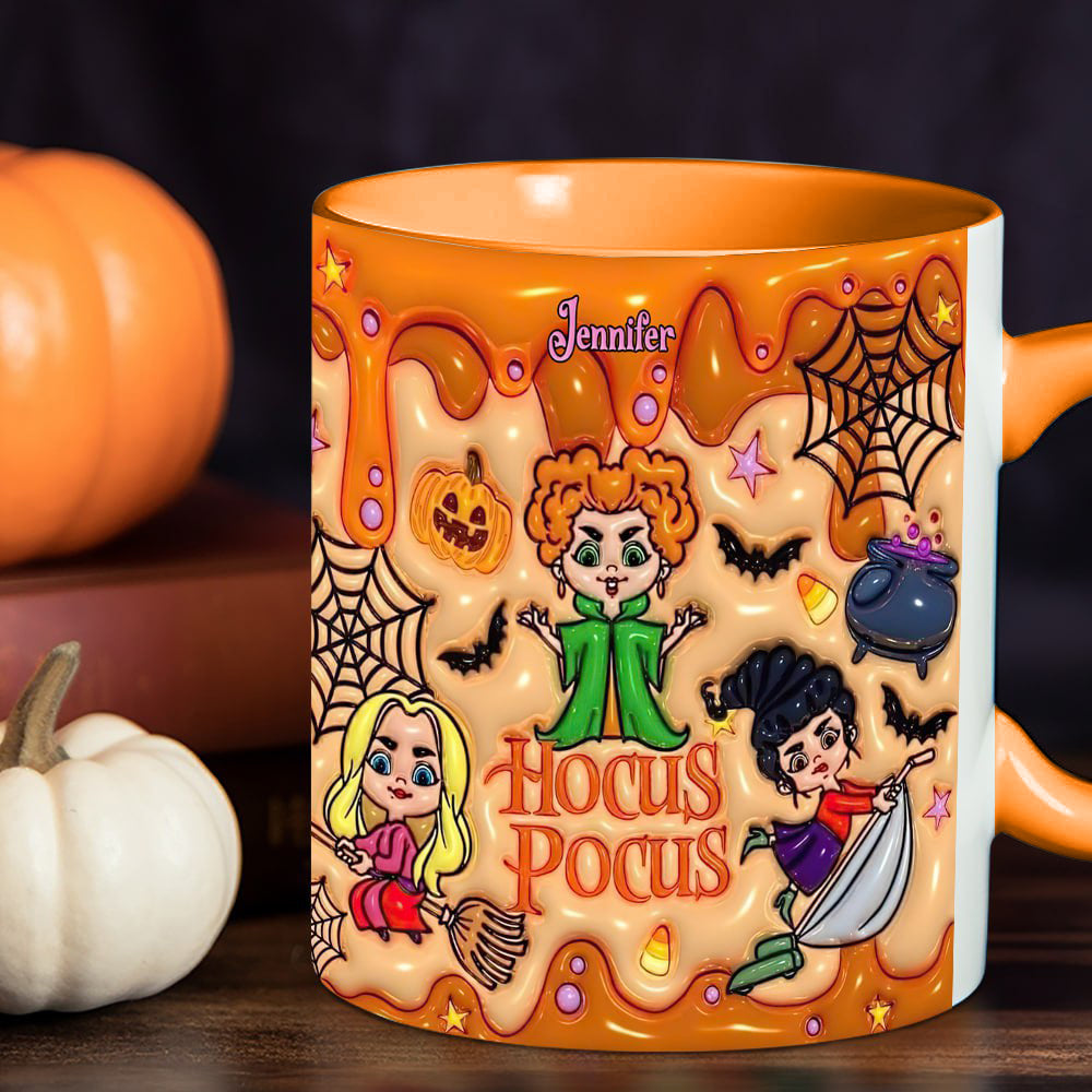 Personalized Hocus Pocus Mug with 3D Effect for Halloween Gift