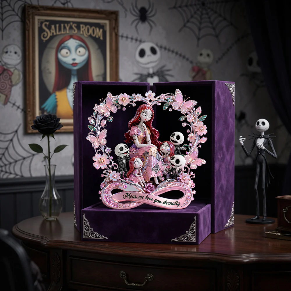Personalized Spooky Mama Acrylic Plaque Gift for Mom