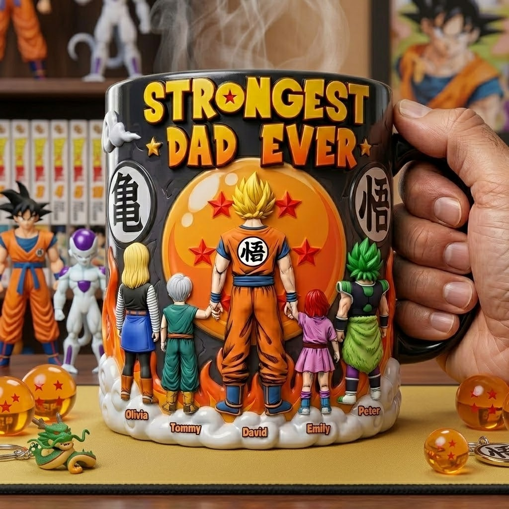 Personalized Color Changing Mug for Dad - Dragon Ball Gift