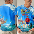 Personalized Dad's Little Pirate Kings 3D T-shirt Gift for Dad