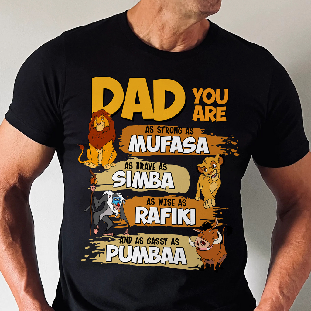 Personalized Cotton Shirt Best Dad In The Pride Lands Gift Cotton Apparel GradoCreations
