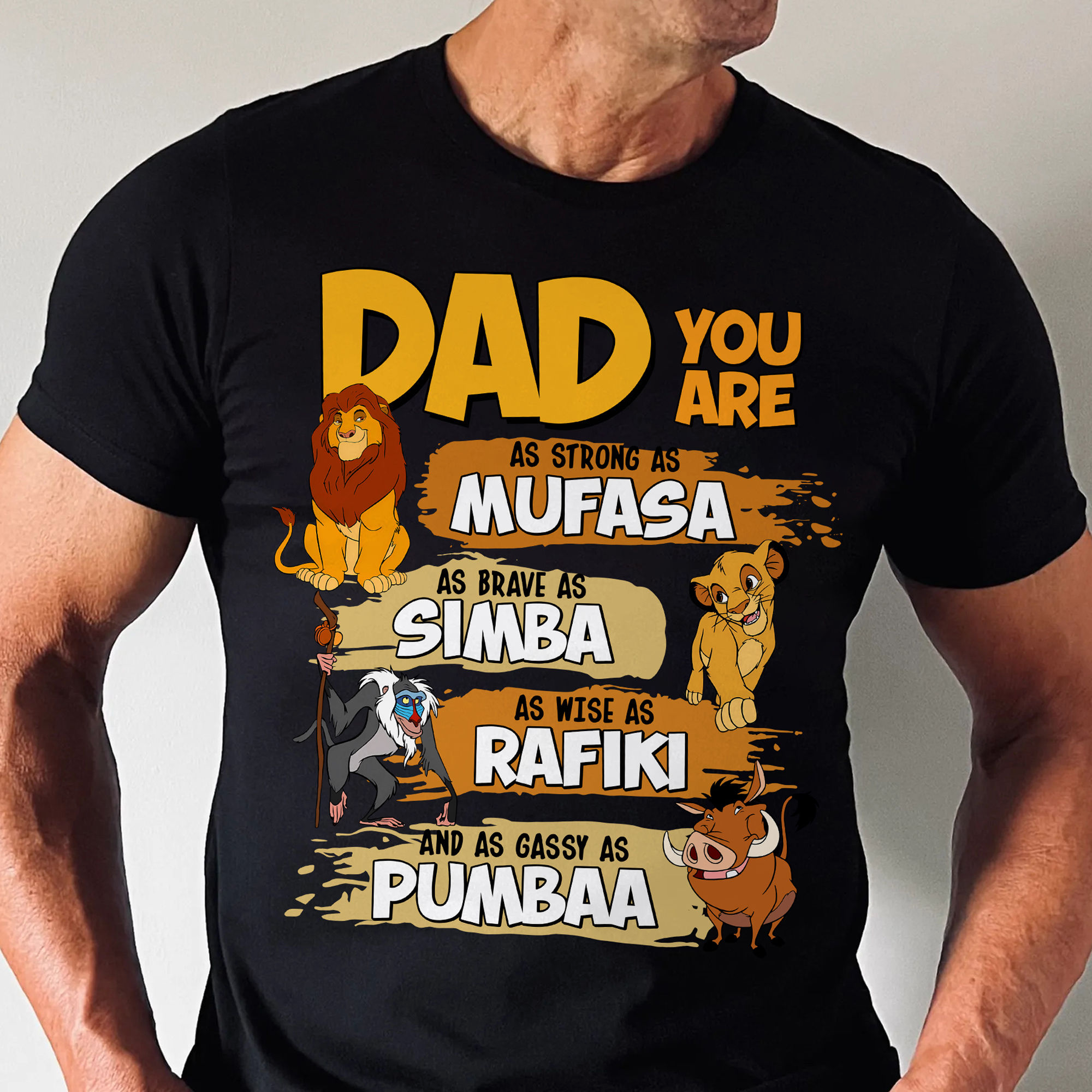 Personalized Cotton Shirt Best Dad In The Pride Lands Gift Cotton Apparel GradoCreations